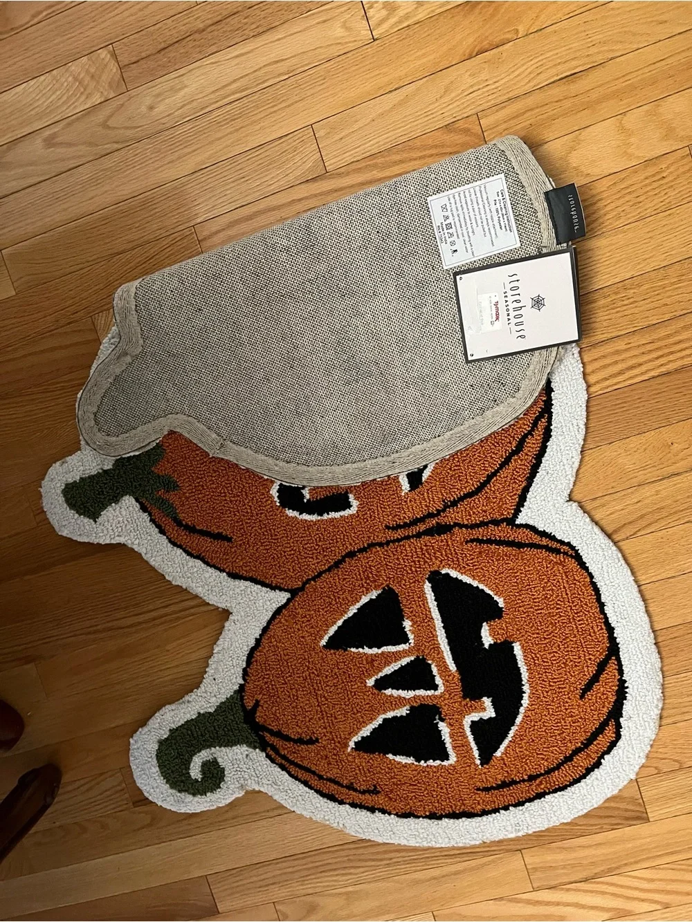 Orange Pumpkin Scatter Rug by Storehouse